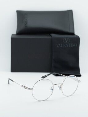 Valentino VLX-173E Round Eyeglasses - Silver 48mm